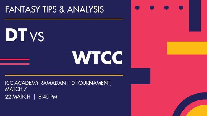 DT vs WTCC (Dubai Thunders vs Wavilog Tech CC), Match 7