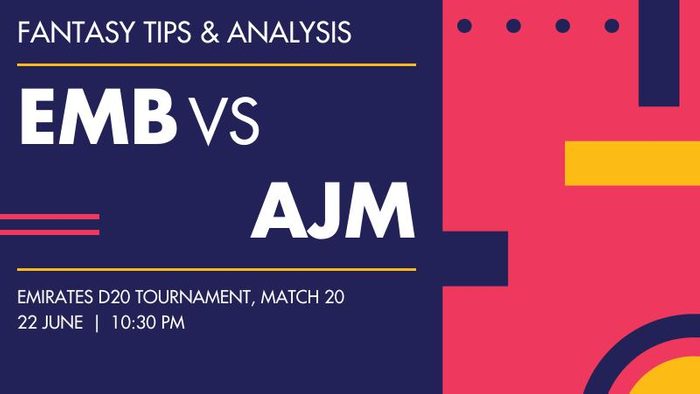 EMB vs AJM (Emirates Blues vs Ajman), Match 20