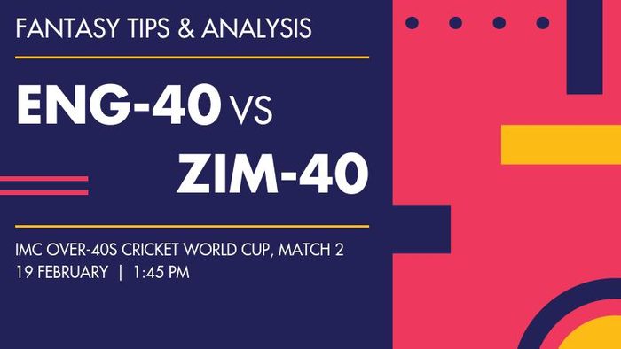 ENG-40 vs ZIM-40 (England Over-40s vs Zimbabwe Over-40s), Match 2