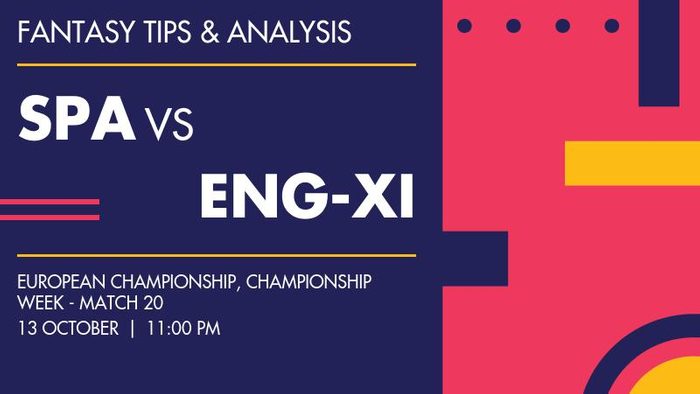Spain बनाम England XI, Championship Week - Match 20