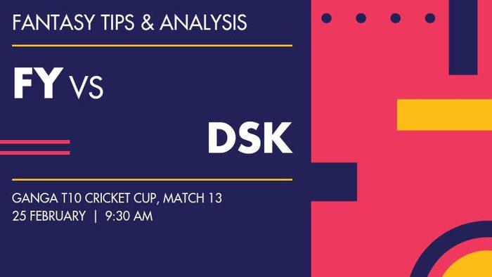 FY vs DSK (Fatehgarh Yodhas vs DK Super Kings), Match 13