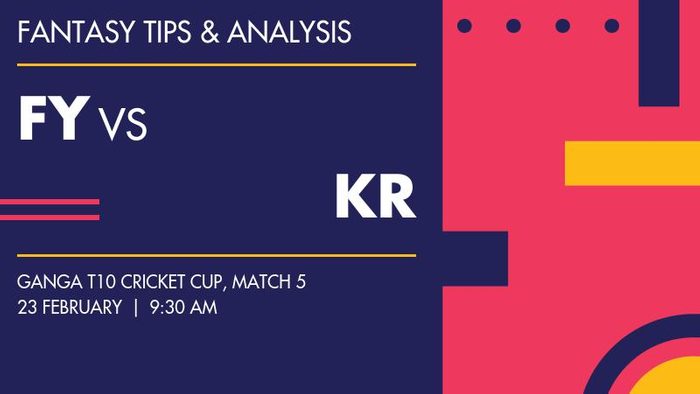 FY vs KR (Fatehgarh Yodhas vs Kayamganj Royals), Match 5