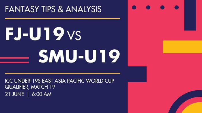 FJ-U19 vs SMU-U19 (Fiji Under-19 vs Samoa Under-19), Match 19