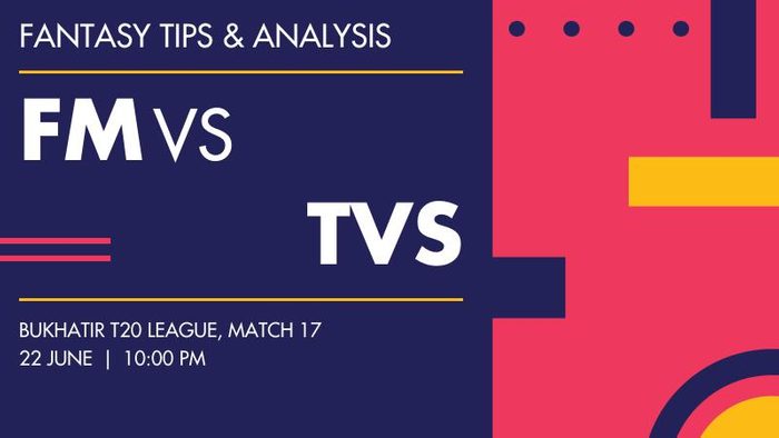 FM vs TVS (Future Mattress vs The Vision Shipping), Match 17