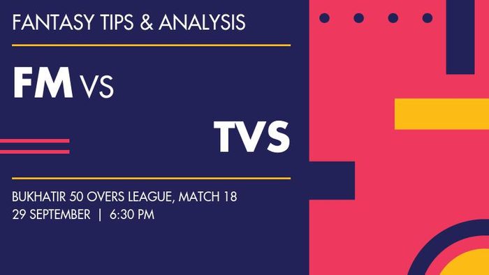 FM vs TVS (Future Mattress vs The Vision Shipping), Match 18