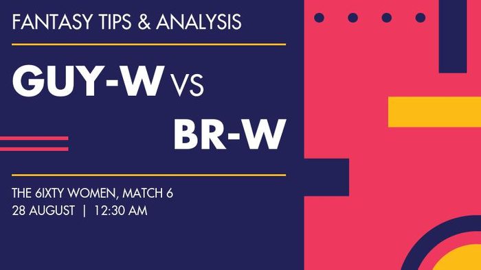 GUY-W vs BR-W (Guyana Amazon Warriors Women vs Barbados Royals Women), Match 6
