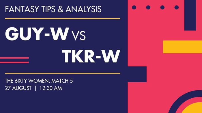 GUY-W vs TKR-W (Guyana Amazon Warriors Women vs Trinbago Knight Riders Women), Match 5