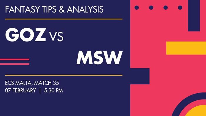 GOZ vs MSW (Gozo CC vs Msida Warriors), Match 35