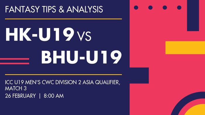 HK-U19 vs BHU-U19 (Hong Kong, China Under-19 vs Bhutan Under-19), Match 3