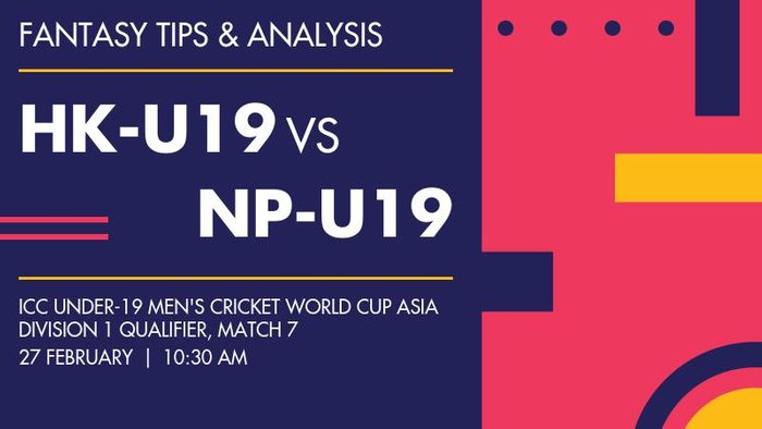 HK-U19 vs NP-U19 (Hong Kong Under-19 vs Nepal Under-19), Match 7