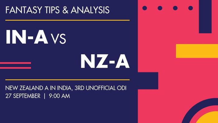 India A बनाम New Zealand A, 3rd unofficial ODI