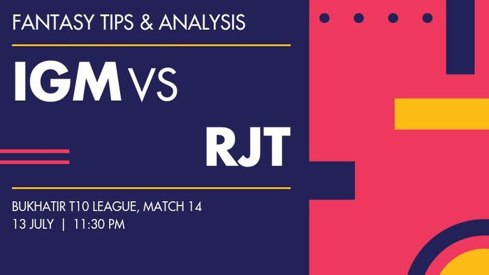 IGM vs RJT (Interglobe Marine vs Rajkot Thunders), Match 14