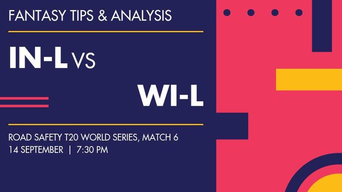 IN-L vs WI-L (India Legends vs West Indies Legends), Match 6