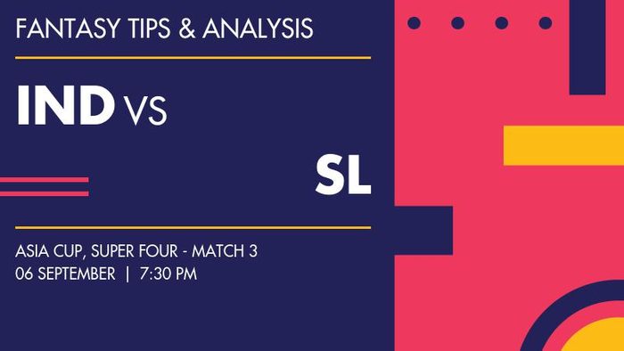 IND vs SL (India vs Sri Lanka), Super Four - Match 3