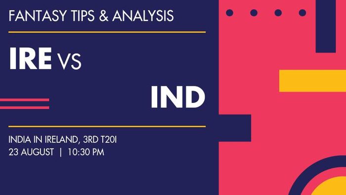 IRE vs IND (Ireland vs India), 3rd T20I