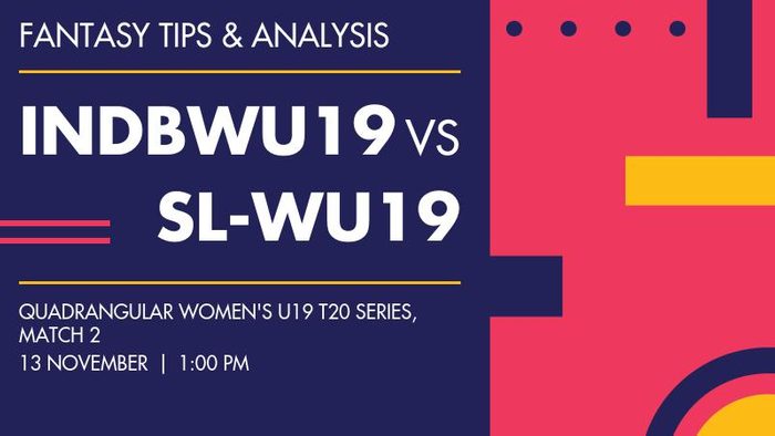 INDBWU19 vs SL-WU19 (India B Women Under-19 vs Sri Lanka Women Under-19), Match 2