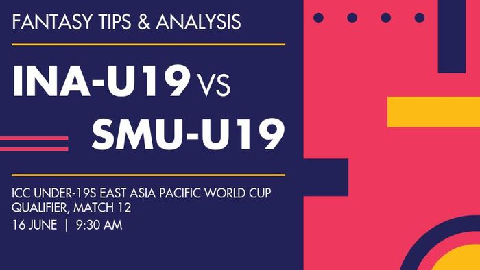 INA-U19 vs SMU-U19 (Indonesia Under-19 vs Samoa Under-19), Match 12