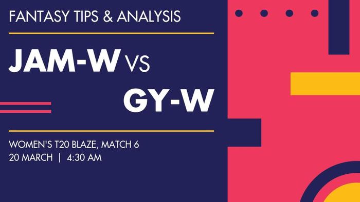 JAM-W vs GY-W (Jamaica Women vs Guyana Women), Match 6
