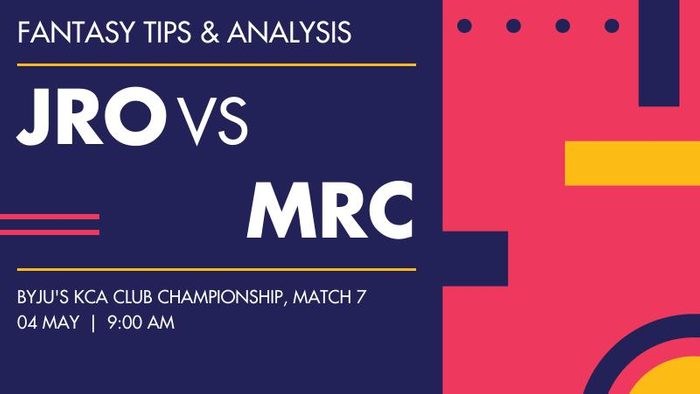 JRO vs MRC (Jolly Rovers vs Masters-RCC), Match 7