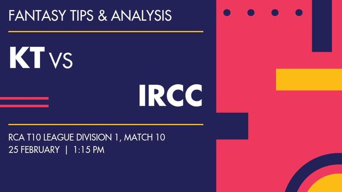 KT vs IRCC (Kutchi Sports Club vs Indorwa CC), Match 10
