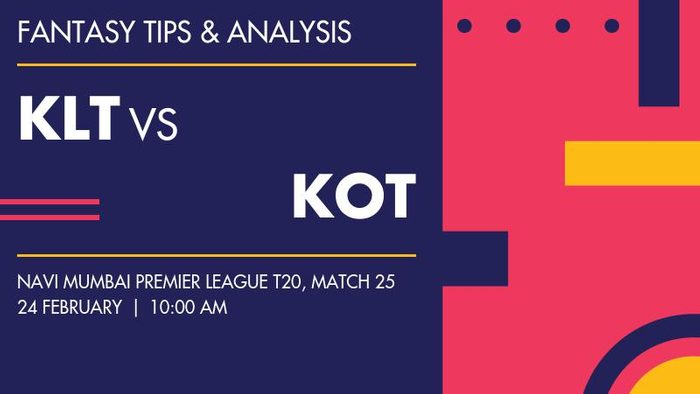 KLT vs KOT (Kalyan Tuskers vs Koparkhairne Titans), Match 25