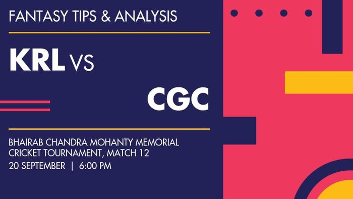 KRL vs CGC (Kerala CC vs Chhattisgarh CC), Match 12
