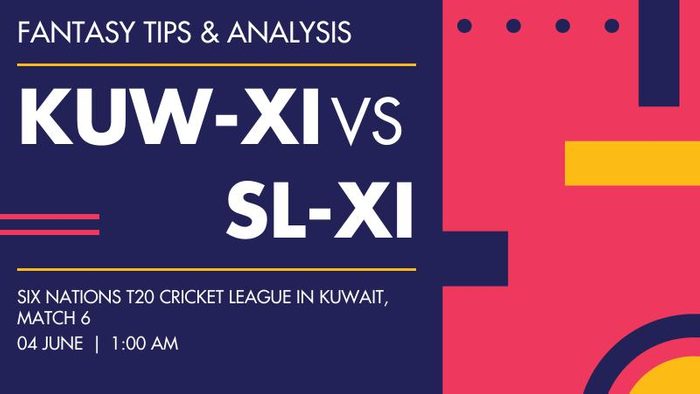 Kuwait XI बनाम Sri Lanka XI, Match 6
