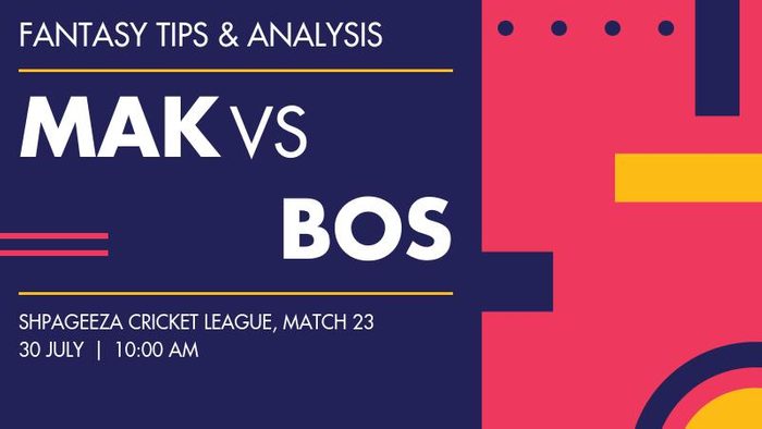 MAK vs BOS (Mis-e-Ainak Knights vs Boost Defenders), Match 23
