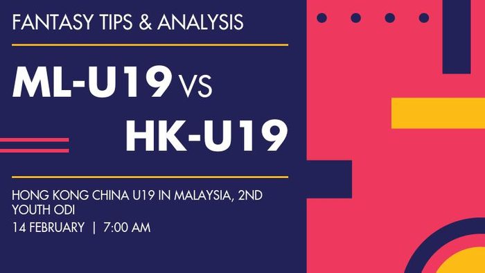 ML-U19 vs HK-U19 (Malaysia Under-19 vs Hong Kong, China Under-19), 2nd Youth ODI