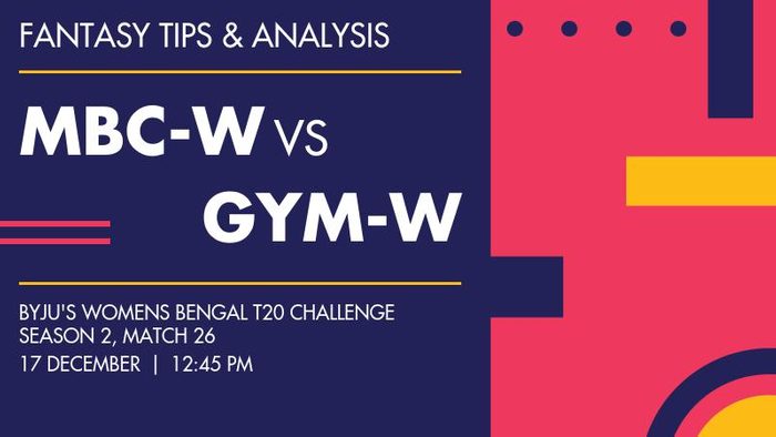 MBC-W vs GYM-W (Mohun Bagan AC Women vs Gymkhana Women), Match 26