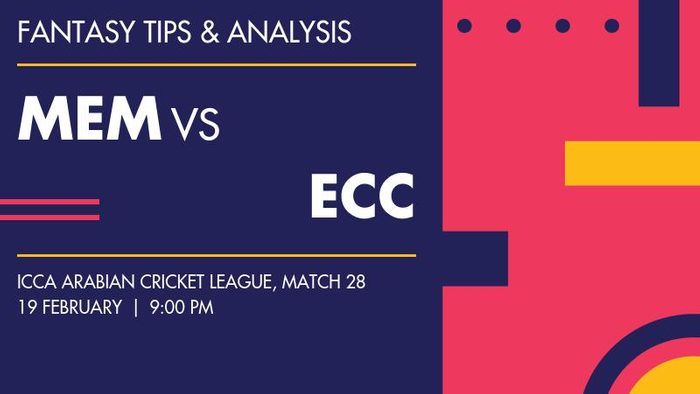 MEM vs ECC (Mid-East Metals vs Emirates NBD CKT Club), Match 28