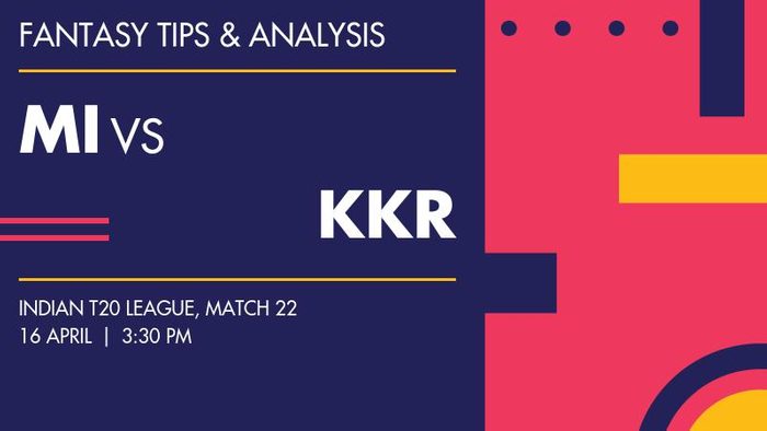 MI vs KKR (Mumbai Indians vs Kolkata Knight Riders), Match 22