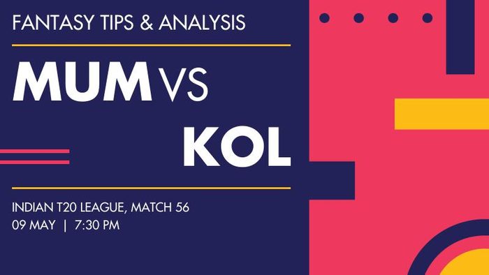 MI vs KKR (Mumbai Indians vs Kolkata Knight Riders), Match 56
