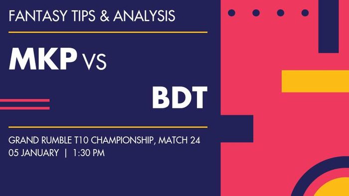 MKP vs BDT (MR KB Putrajaya CC vs Bangladesh Tigers), Match 24