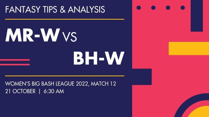 MR-W vs BH-W (Melbourne Renegades Women vs Brisbane Heat Women), Match 12