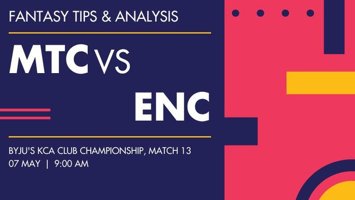 MTC vs ENC (Masters Cricket Club vs Eranakulam Cricket Club), Match 13