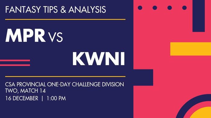 MPR vs KWNI (Mpumalanga Rhinos vs KwaZulu Natal Inland), Match 14