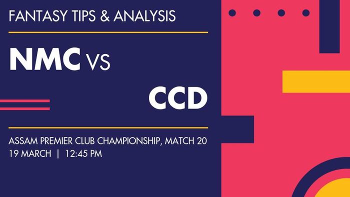 NMC vs CCD (Nambor Club vs Cricket Club of Dibrugarh), Match 20