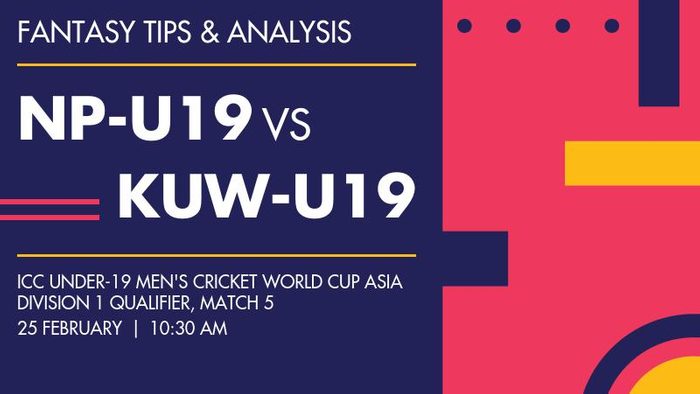 NP-U19 vs KUW-U19 (Nepal Under-19 vs Kuwait Under-19), Match 5