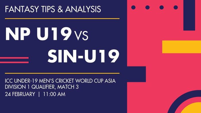 NP U19 vs SIN-U19 (Nepal Under-19 vs Singapore Under-19), Match 3