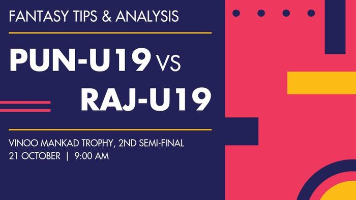 PUN-U19 vs RAJ-U19 (Punjab U-19 vs Rajasthan U-19), 2nd Semi-Final