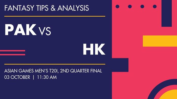PAK vs HK (Pakistan vs Hong Kong), 2nd Quarter Final