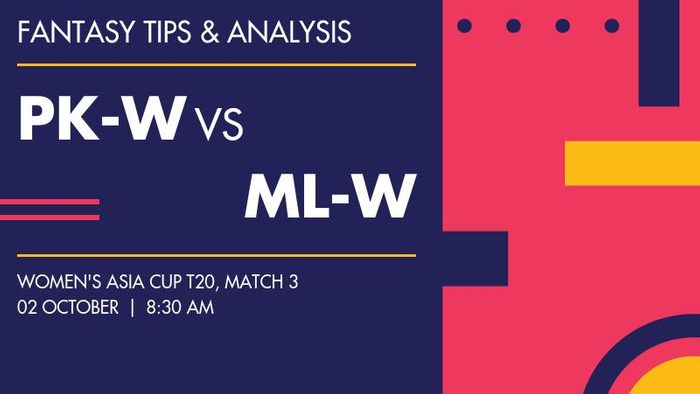 PK-W vs ML-W (Pakistan Women vs Malaysia Women), Match 3