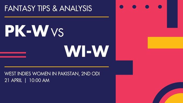 PK-W vs WI-W (Pakistan Women vs West Indies Women), 2nd ODI