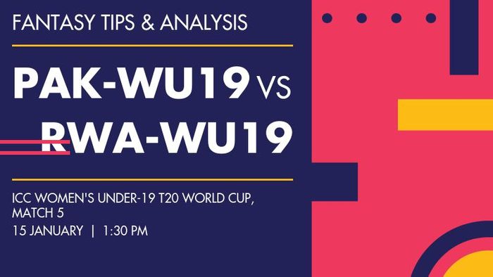 PAK-WU19 vs RWA-WU19 (Pakistan Women Under-19 vs Rwanda Women Under-19), Match 5