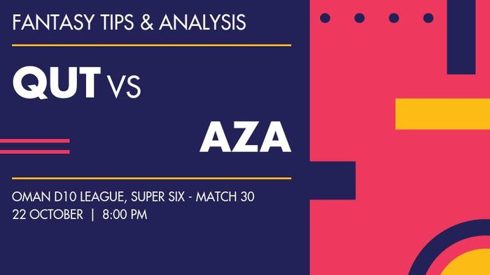 QUT vs AZA (Qurum Thunders vs Azaiba XI), Super Six - Match 30