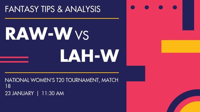 RAW-W vs LAH-W (Rawalpindi Women vs Lahore Women), Match 18