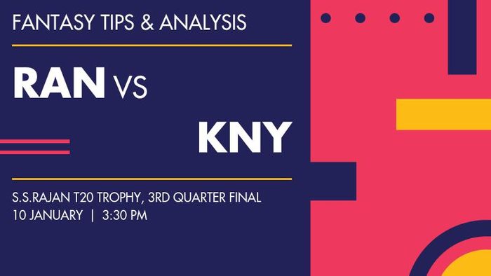 RAN vs KNY (Ranipet vs Kanyakumari), 3rd Quarter Final