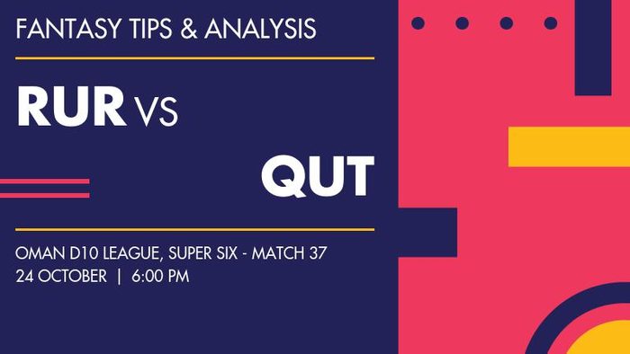 RUR vs QUT (Ruwi Rangers vs Qurum Thunders), Super Six - Match 37
