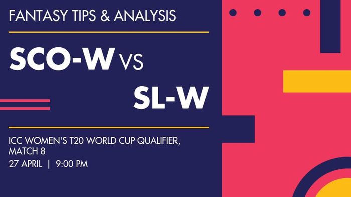 SCO-W vs SL-W (Scotland Women vs Sri Lanka Women), Match 8